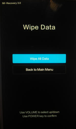 Wipe All Data Mi Recovery