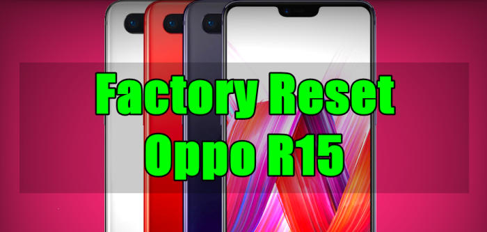 Reset Oppo R15