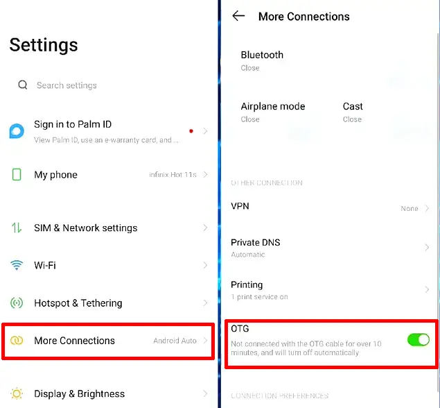 How To Enable OTG in Infinix